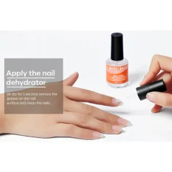 Hot Natural Nail Prep Dehydrator & Primer Set Veganer Nagellack|2. Ontvetten & Hechting