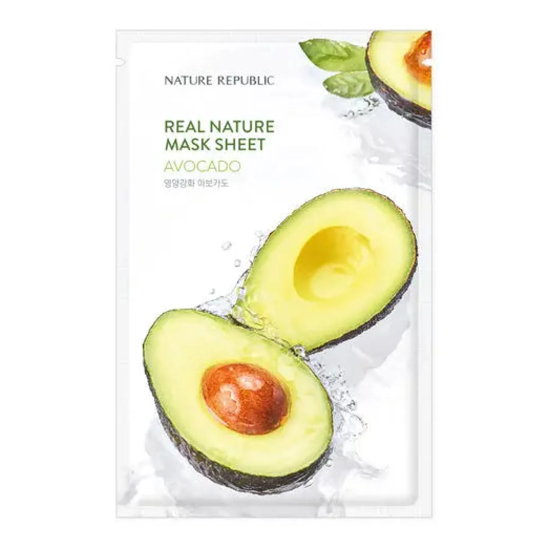 New Real Nature Sheet Mask Avocado Alle Korean Skincare|Gesichtsmasken