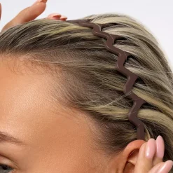 Sale Neutral Zig Zag Headbands Set Matte Stirnbänder