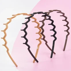 Sale Neutral Zig Zag Headbands Set Matte Stirnbänder