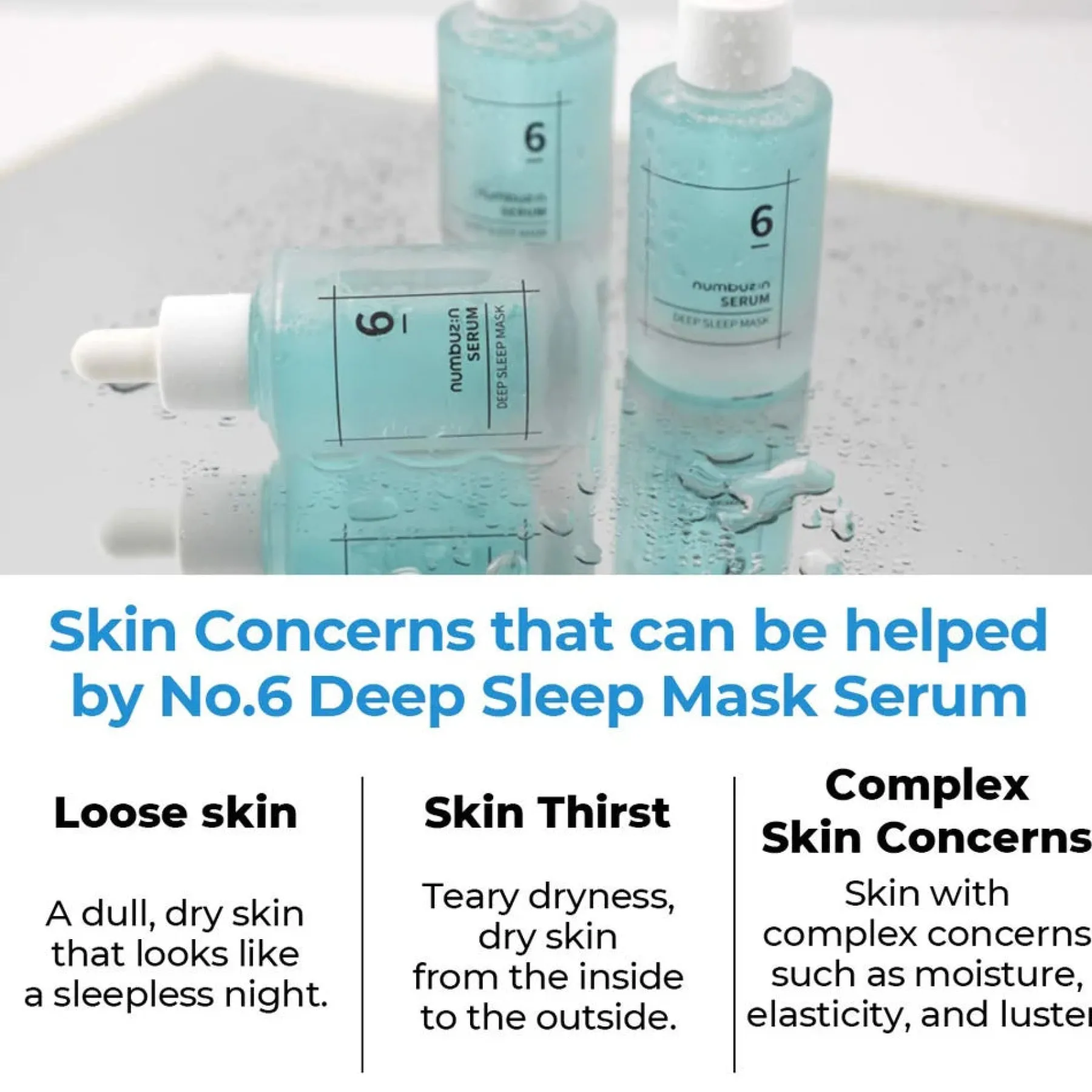 Hot No.6 Deep Sleep Mask Serum Hauptzutat|Beruhigendes Serum