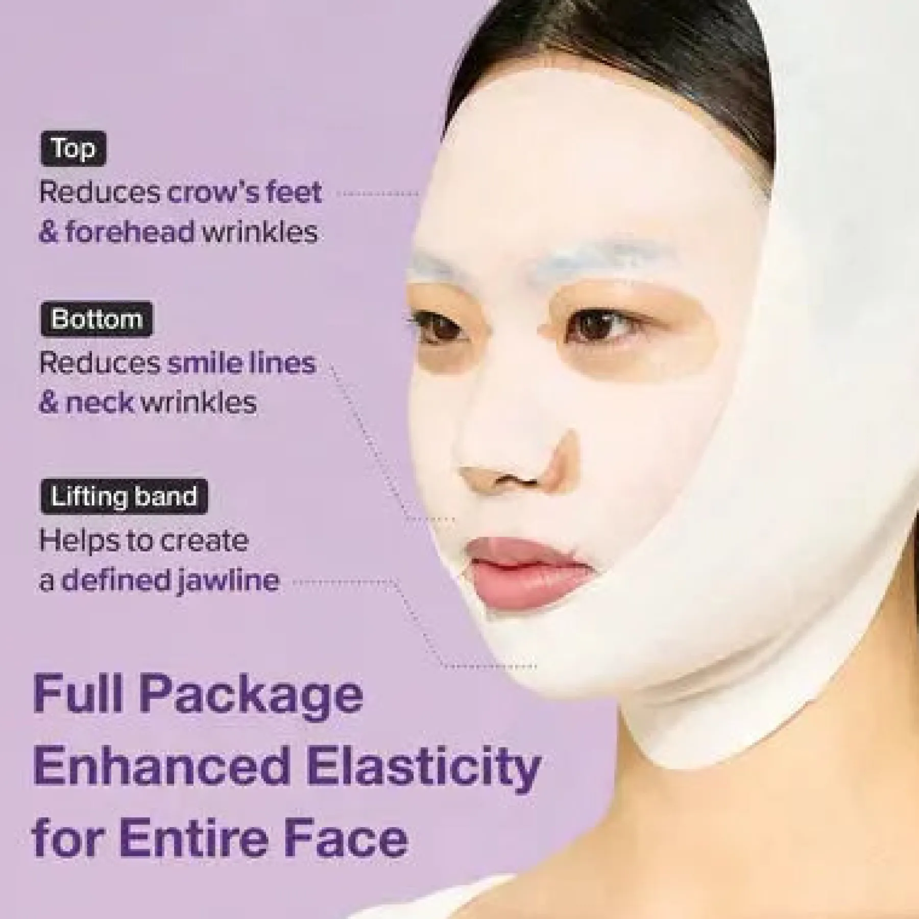 No.9 NAD Bio Lifting Full Cover Facial Mask 4-Pack Hauptzutat|Korean Skincare Routine