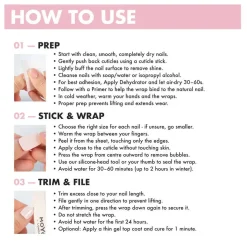 Discount Non-UV Gel Wraps Hot Drama 3. Nail Wraps