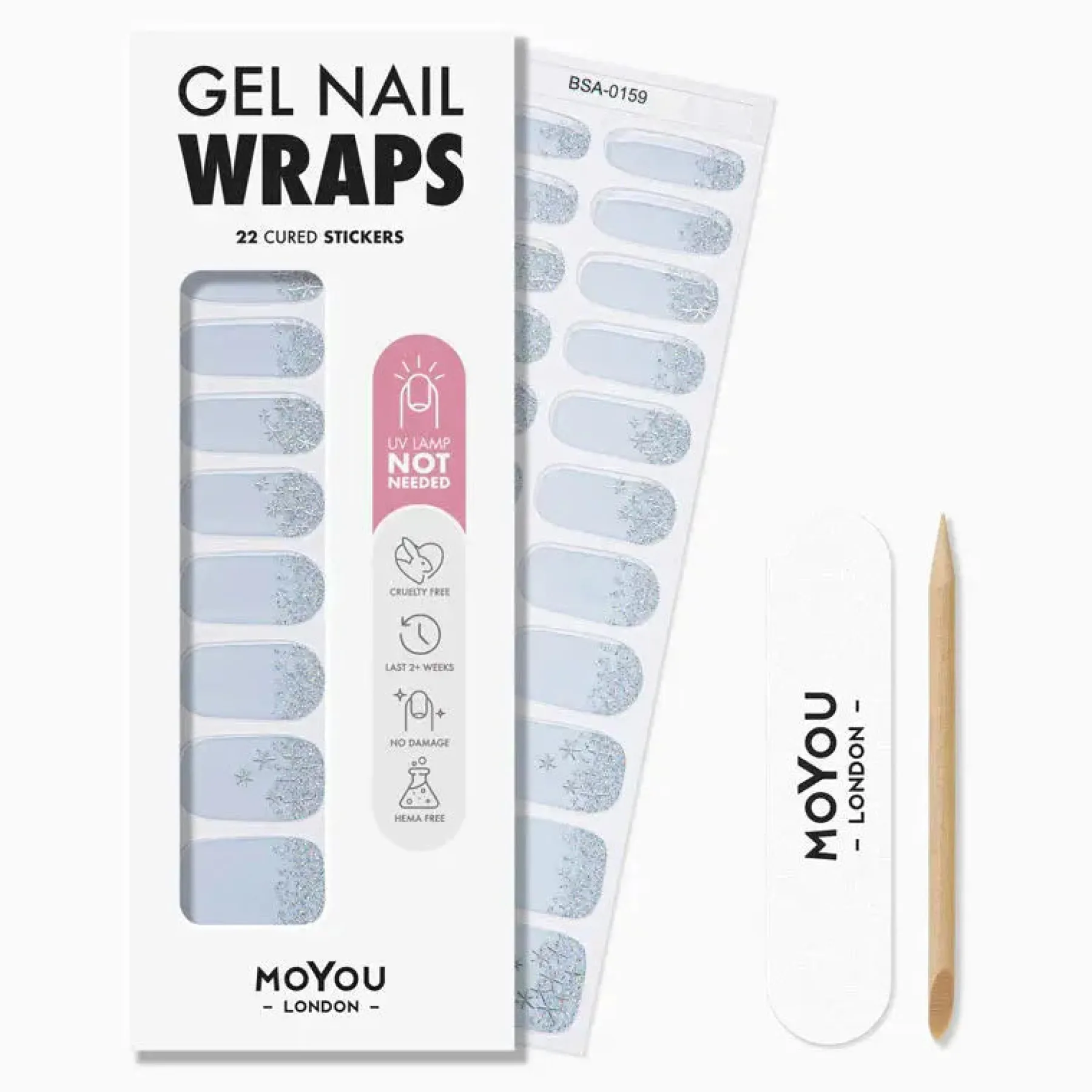Outlet Non-UV Gel Wraps Skyfall 3. Nail Wraps
