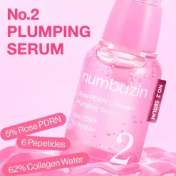 Clearance No.2 Rose PDRN Collagen Plumping Serum Vegan Pflege|Problemlösende Seren