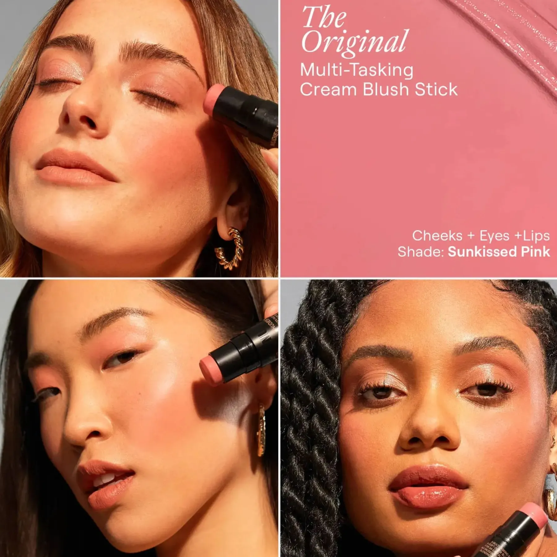 Clearance Nudies Blush Stick Sunkissed Pink Rouge
