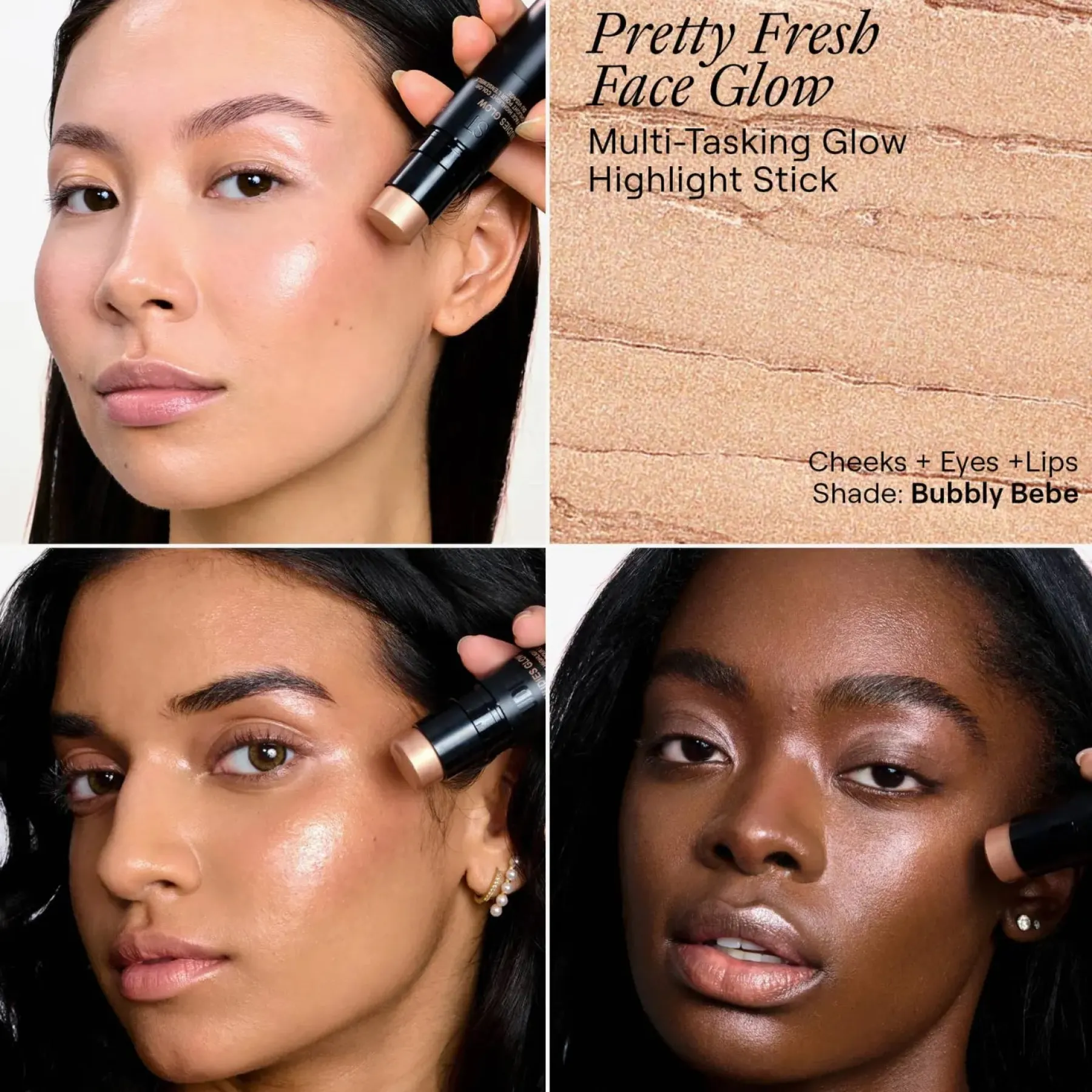 Sale Nudies Glow Highlighter Stick Bubbly Bebe Highlighter|Vegan Highlighter
