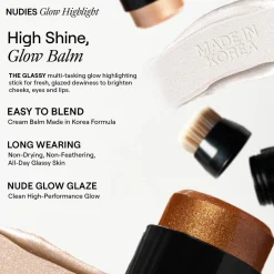 Sale Nudies Glow Highlighter Stick Bubbly Bebe Highlighter|Vegan Highlighter