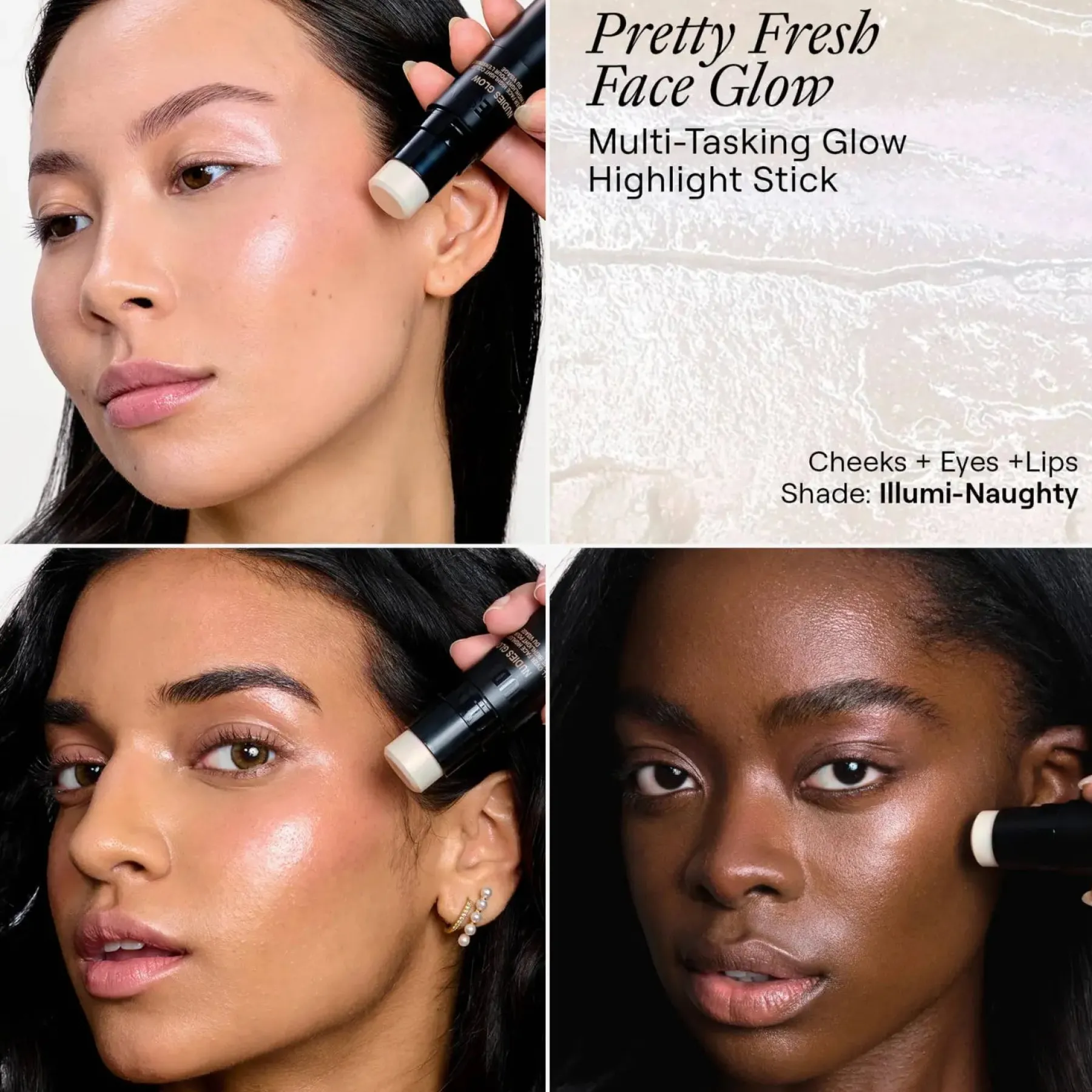 Hot Nudies Glow Highlighter Stick Illumi-Naughty Highlighter|Vegan Highlighter