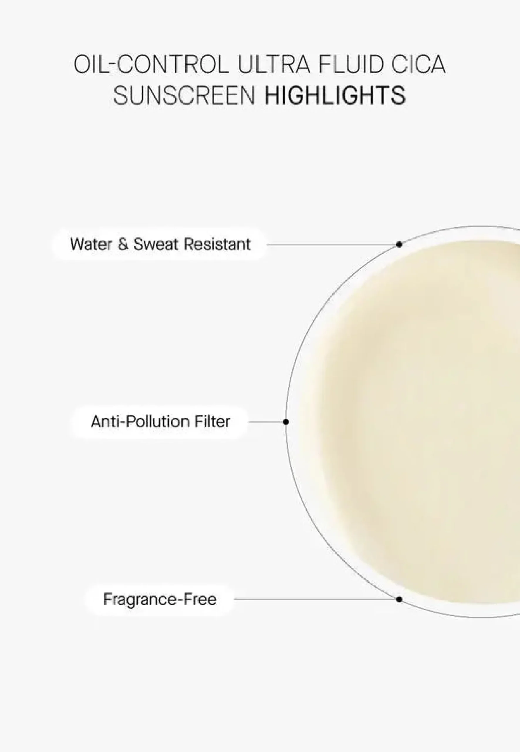 Outlet Oil-Control Ultra Fluid Cica Sunscreen Vegan Pflege|Hauptzutat