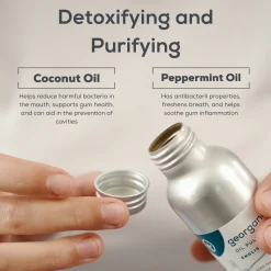 Clearance Oil Pulling Mouthwash English Peppermint Vegan Pflege|Oil Pulling