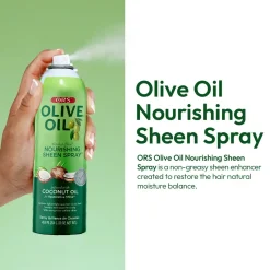 Clearance Olive Oil Sheen Spray Coconut Haarprobleem|Curly & Coily Styling