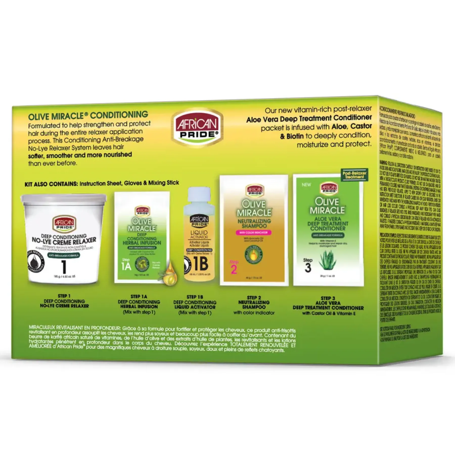 Hot Olive Relaxer Kit Super Haarprobleem