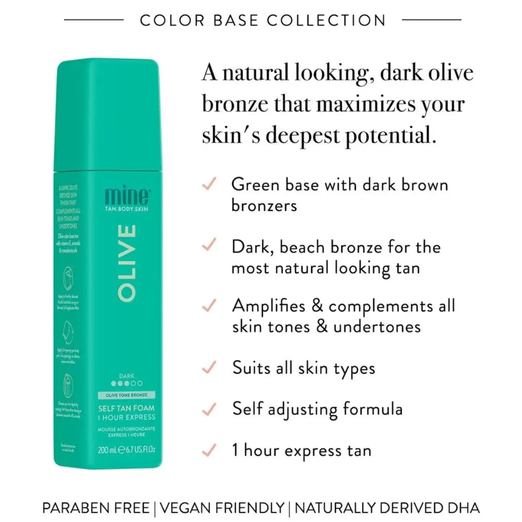 Olive Self Tan Foam Vegan Pflege|Vegan Tanning