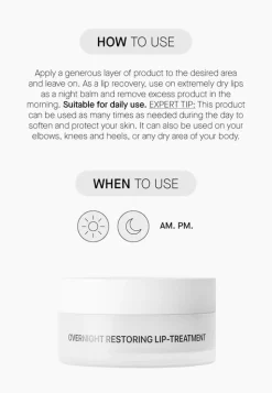 Hot Overnight Restoring Lip Treatment Vegan Pflege|Hauptzutat