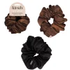 Sale Oversized Scrunchies Black & Chocolate Haargummis