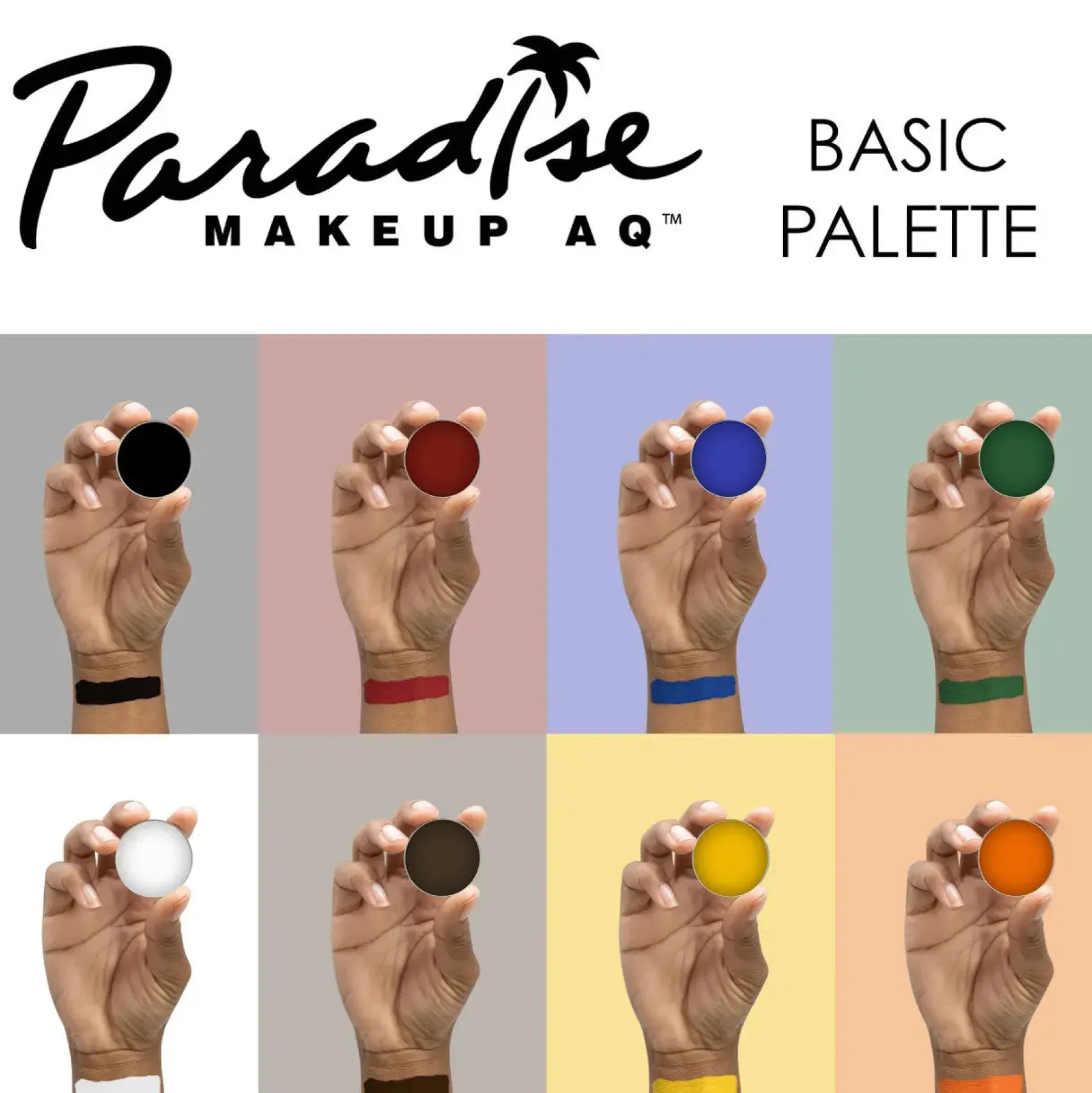 Discount Paradise Makeup AQ 8 Color Magnetic Palette Basic Shades Schminke|Schminke