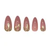 Best 24 pcs Press On Nails Dripping Gold Künstliche Nägel