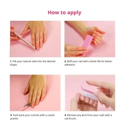 Best 24 pcs Press On Nails Dripping Gold Künstliche Nägel