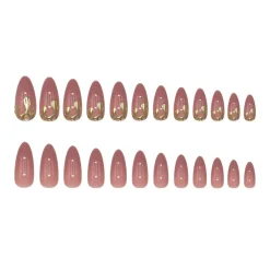 Best 24 pcs Press On Nails Dripping Gold Künstliche Nägel
