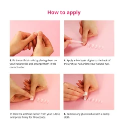 Clearance 24 pcs Press On Nails Glazed Donut Künstliche Nägel