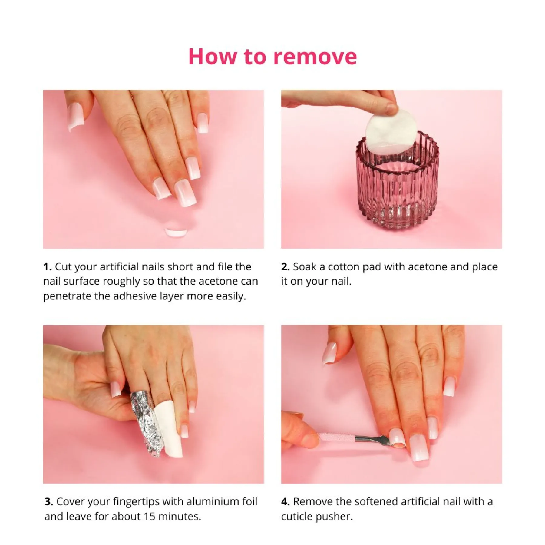 Clearance 24 pcs Press On Nails Glazed Donut Künstliche Nägel