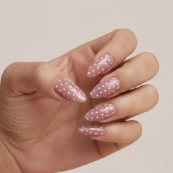 New 24 pcs Press On Nails Polka Dots Künstliche Nägel