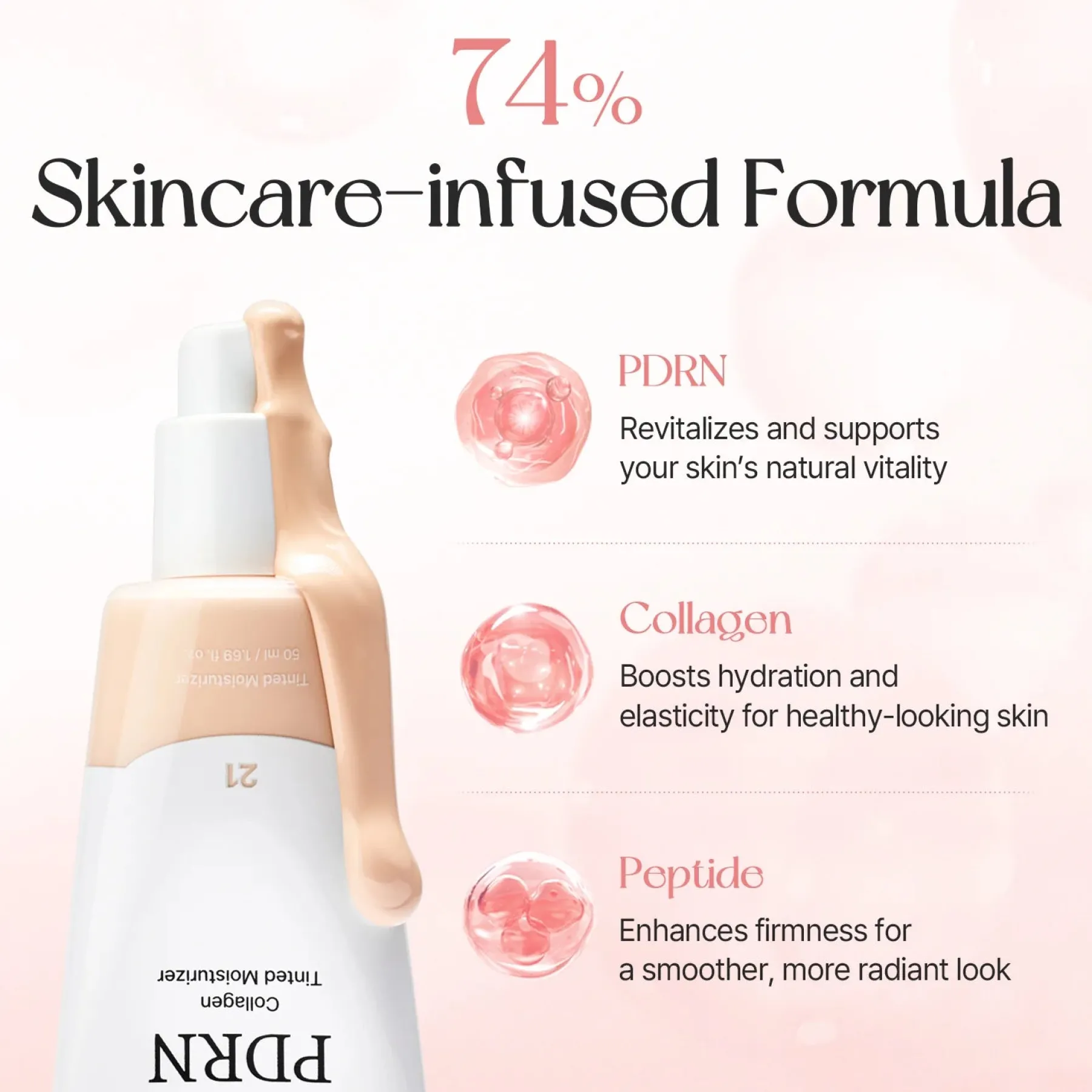 Clearance PDRN Collagen Tinted Moisturizer 21 Soft Alle Korean Skincare|Korean Makeup