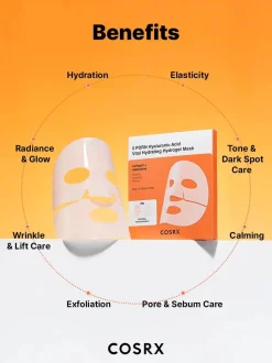 Outlet 5 PDRN Hyaluronic Acid Vital Hydrating Hydrogel Mask 3-Pack Korean Skincare Routine|Gesichtsmasken