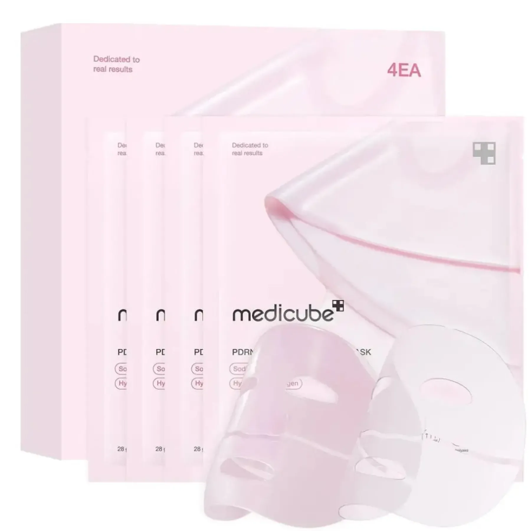 Hot Pdrn Pink Collagen Gel Mask 4-Pack Hauptzutat|Vegan Pflege