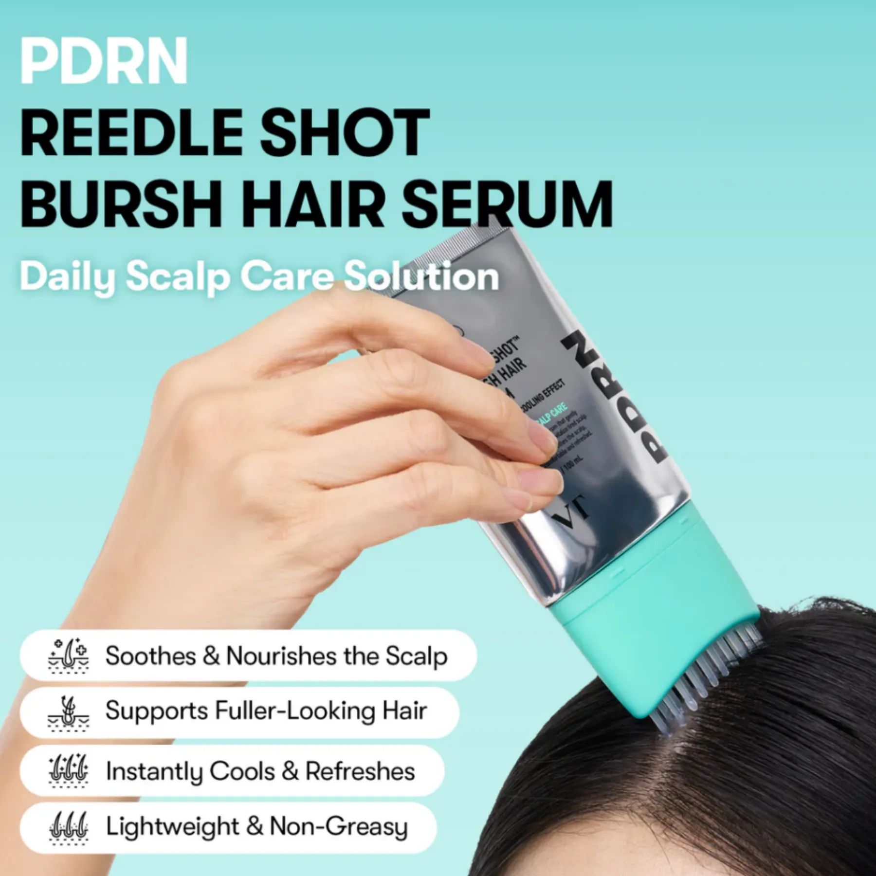 Best PDRN Reedle Shot Brush Hair Serum Korean Haarpflege|Hauptzutat