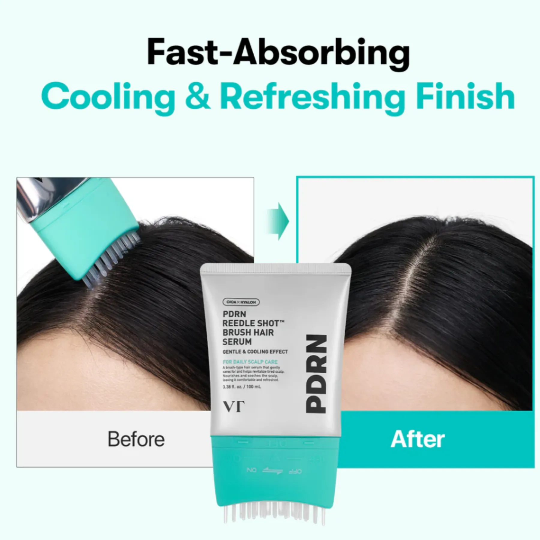 Best PDRN Reedle Shot Brush Hair Serum Korean Haarpflege|Hauptzutat
