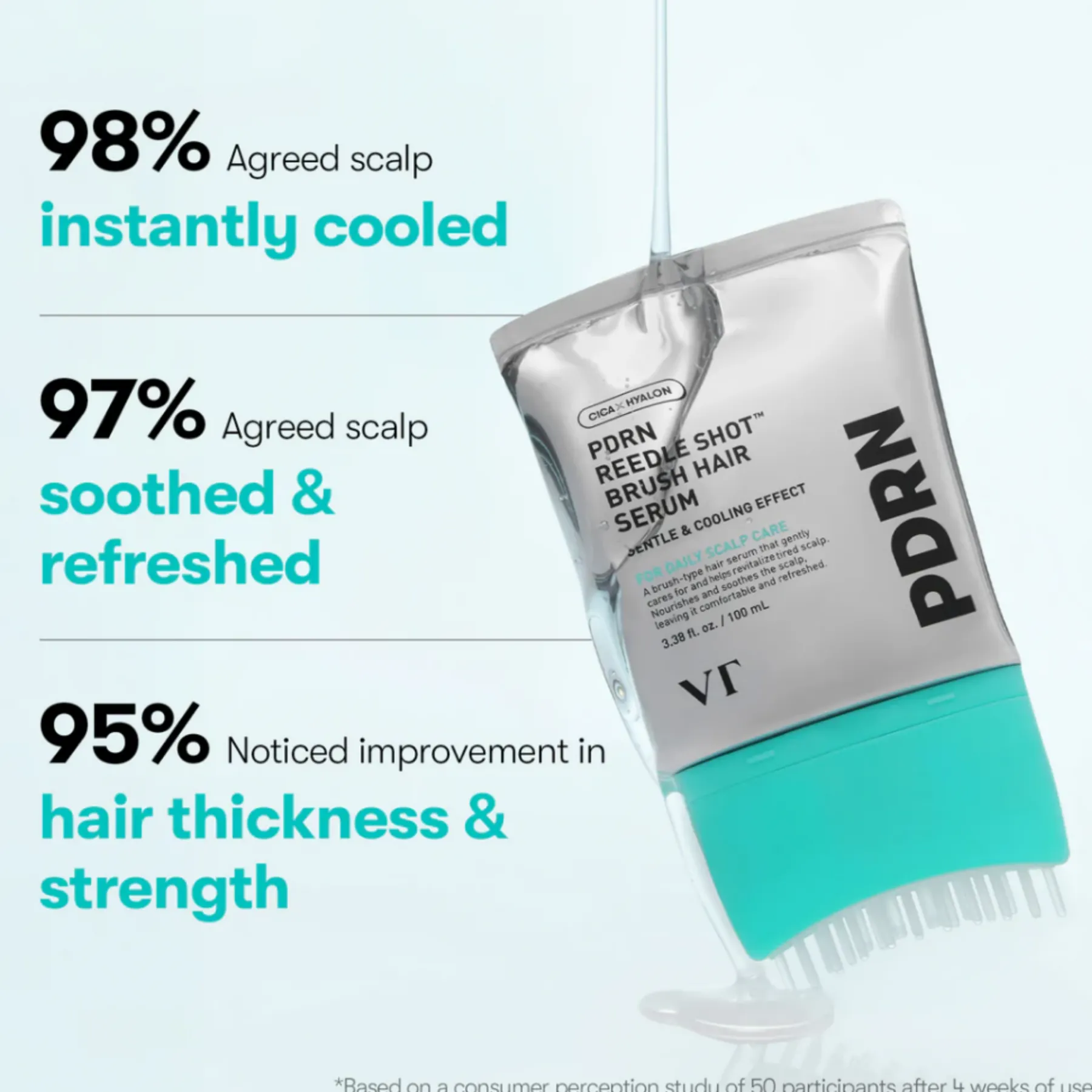 Best PDRN Reedle Shot Brush Hair Serum Korean Haarpflege|Hauptzutat