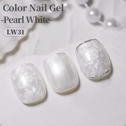 Clearance Pearl White Thread Gel Veganer Nagellack|5. Gellak