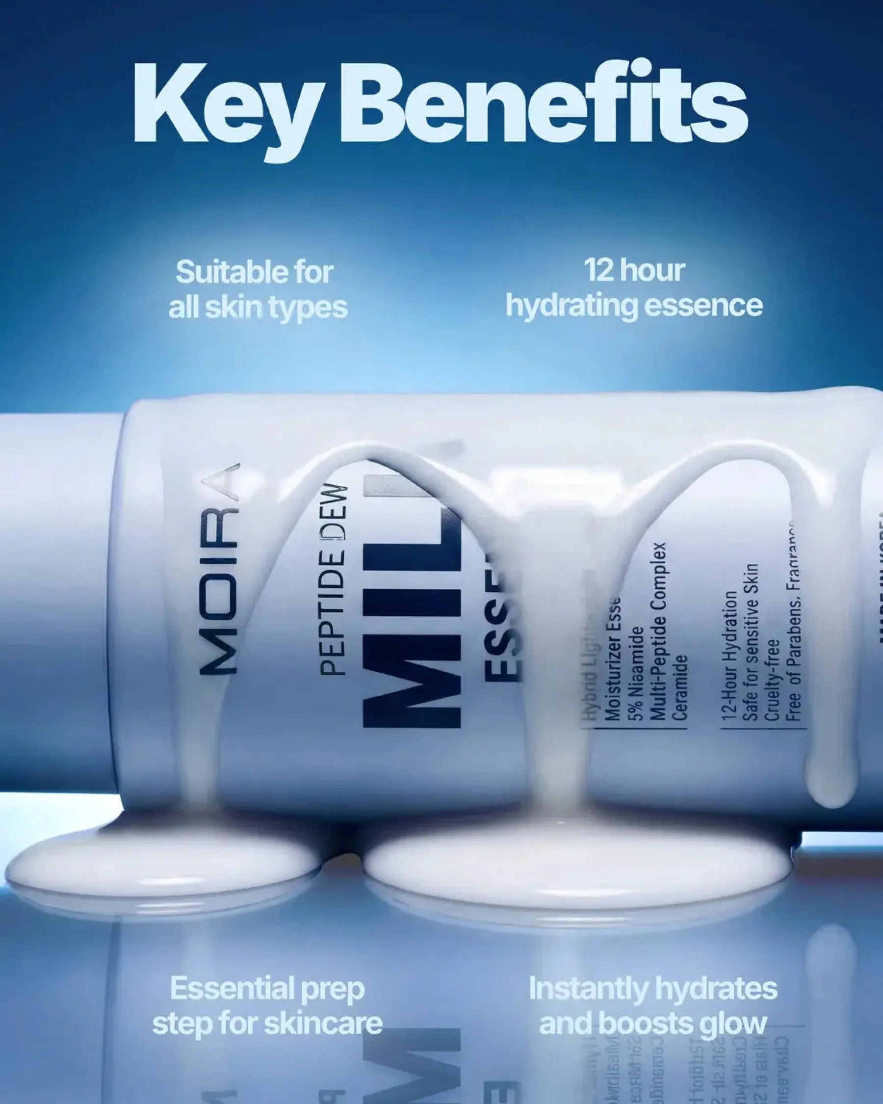 Sale Peptide Dew Milk Essence Vegan Pflege|Feuchtigkeitscremes
