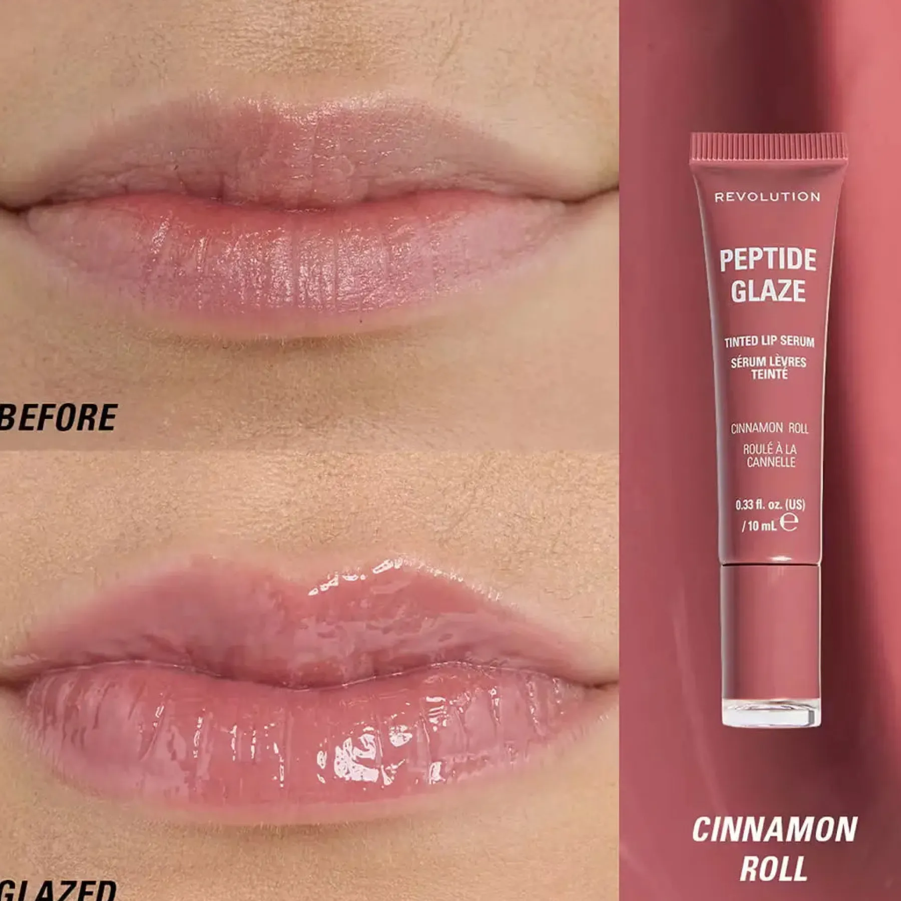 Peptide Glaze Tinted Lip Serum Cinnamon Roll Vegan Pflege