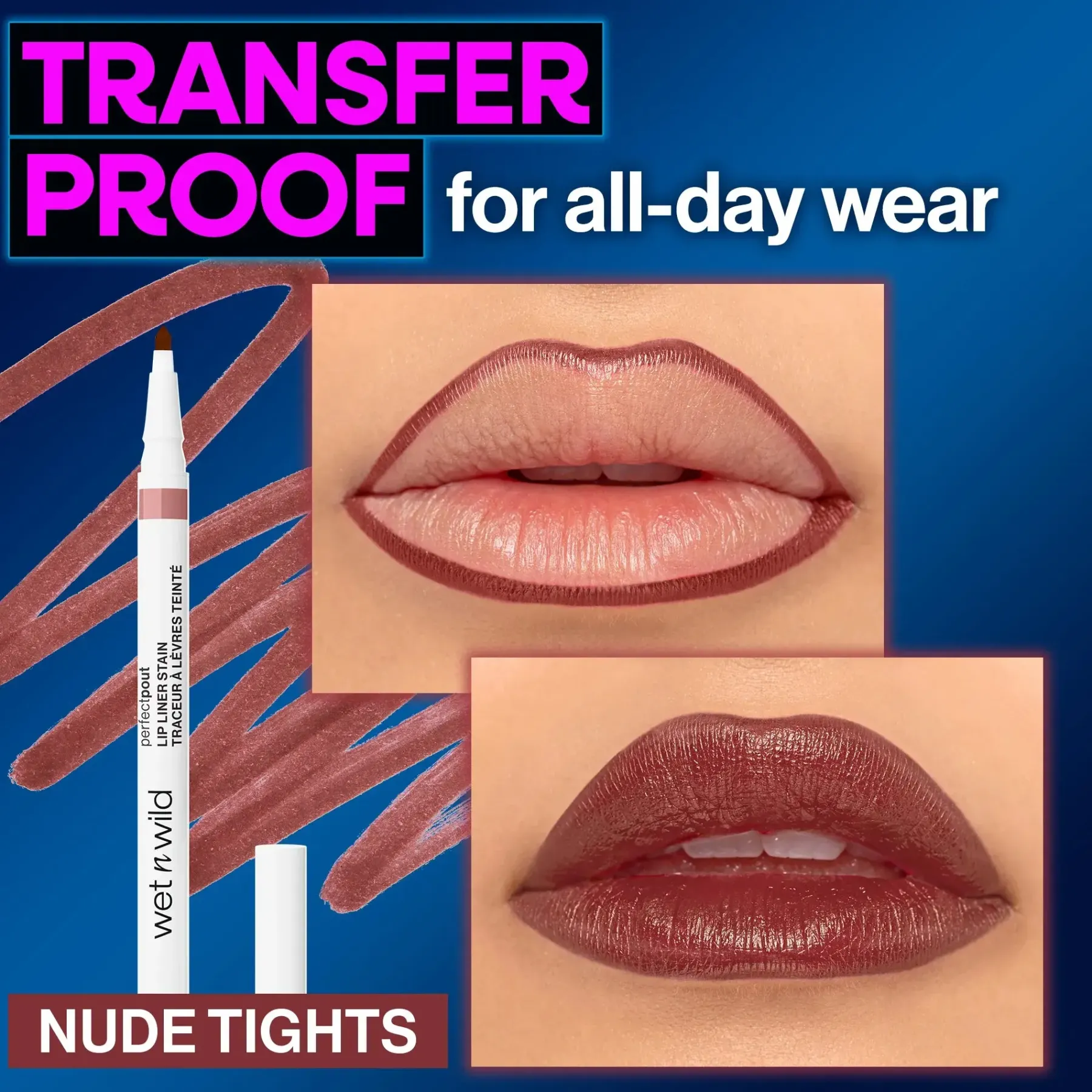 Best Perfect Pout Lip Liner Stain Nude Tights Lip Stain|Lippen Konturenstift