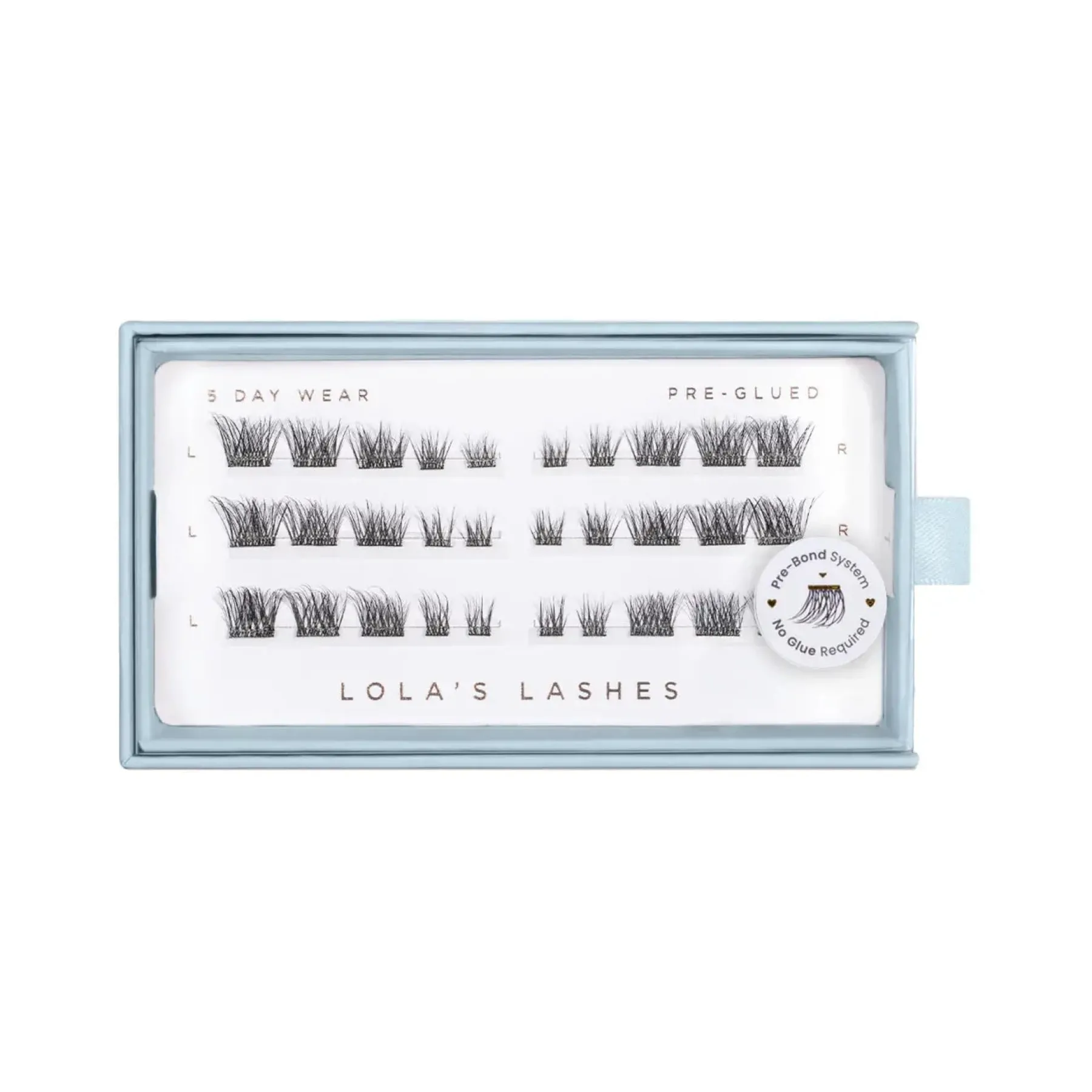Online Petite Natural Pre Mapped Pre Glued Lashes Künstliche Wimpern