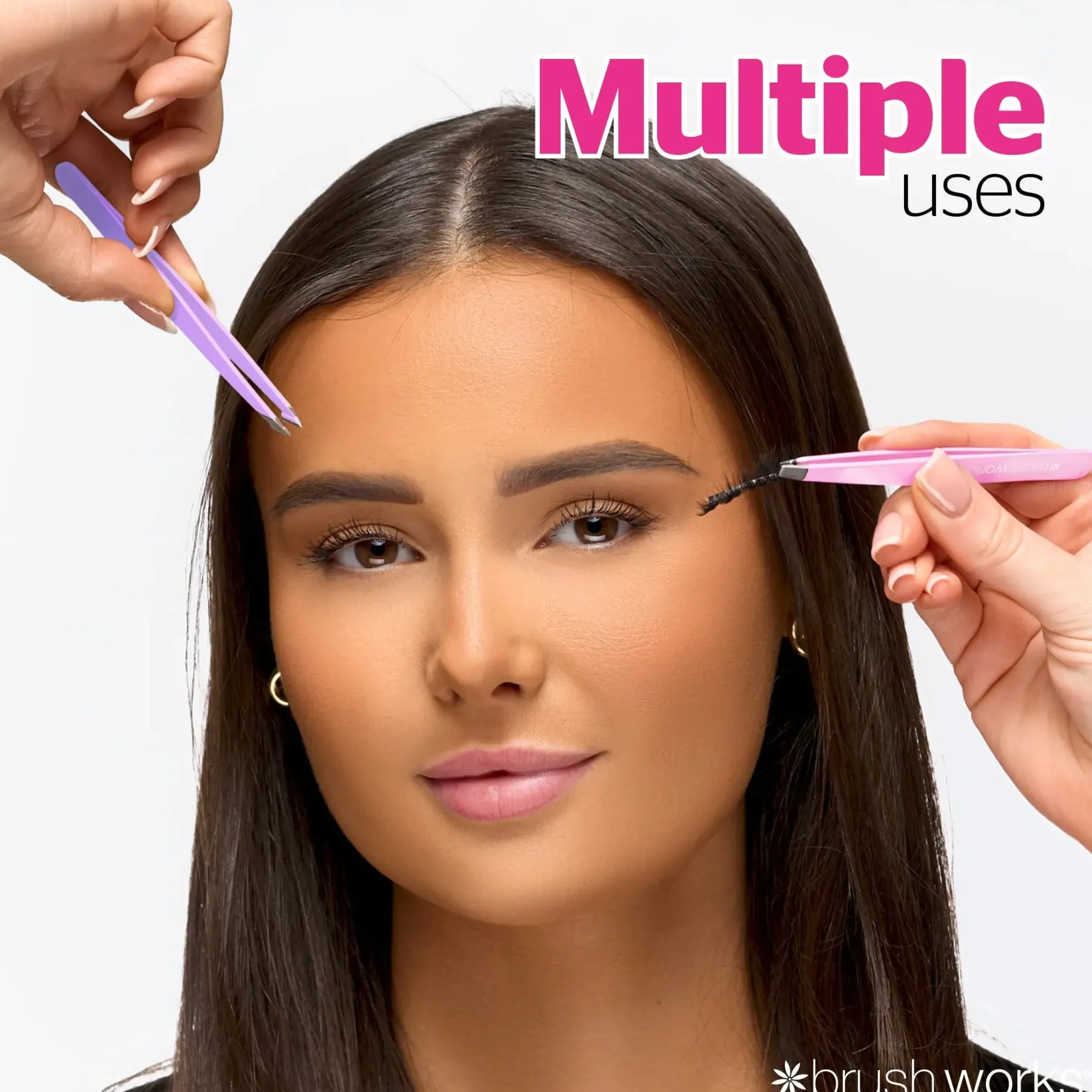 4 Piece Combination Tweezer Set Pastels Pinzetten