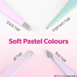 4 Piece Combination Tweezer Set Pastels Pinzetten