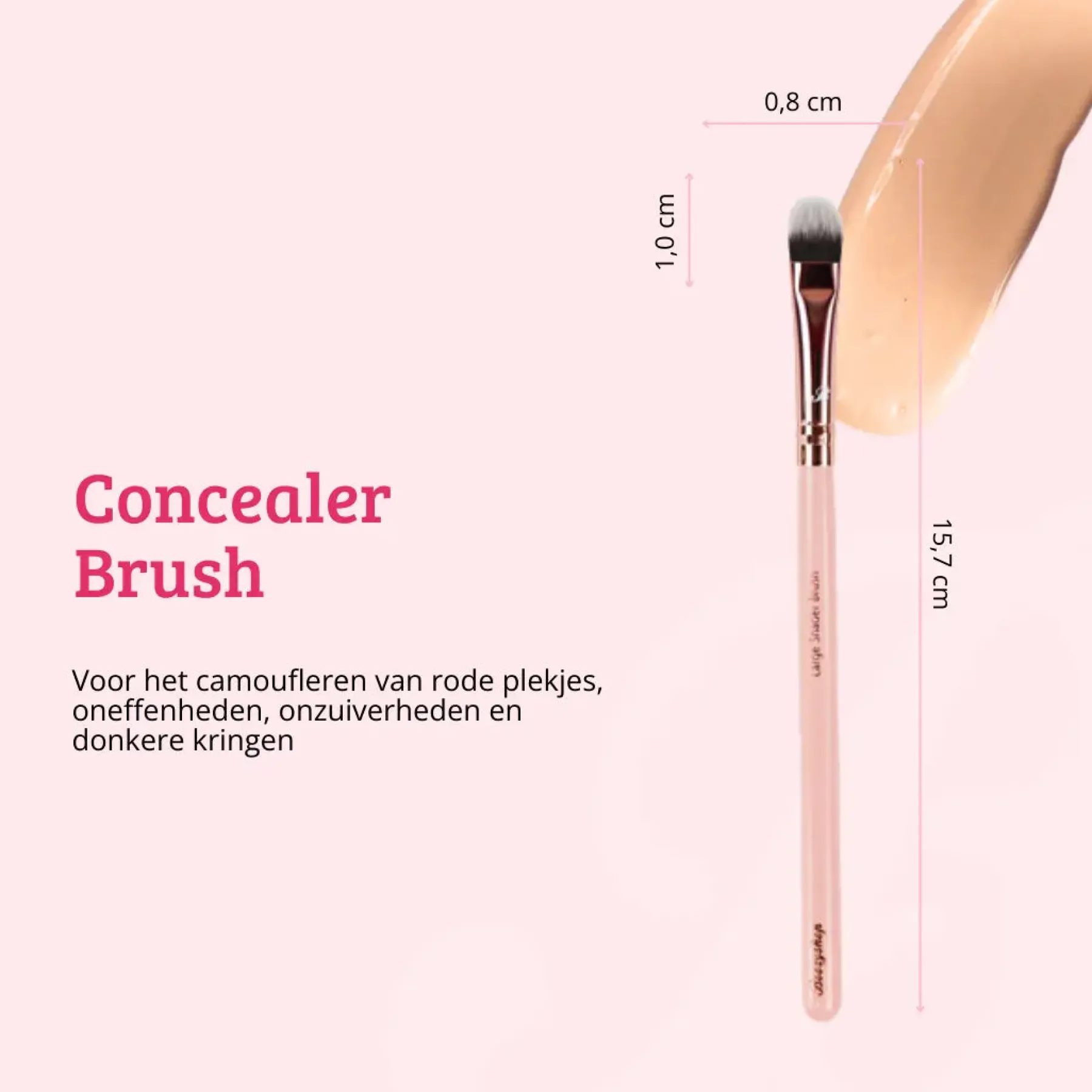 New Pink & Rose Gold Concealer Brush Concealer|Tön Mehr