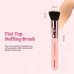 Clearance Pink & Rose Gold Flat Top Buffing Brush Foundation|Tön Mehr