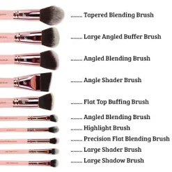 Sale Pink & Rose Gold 10 pc. Sculpt & Contour Set Tön Mehr|Makeup Pinsel Sets