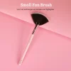 Pink & Rose Gold Small Fan Brush Tön Mehr|Highlighter