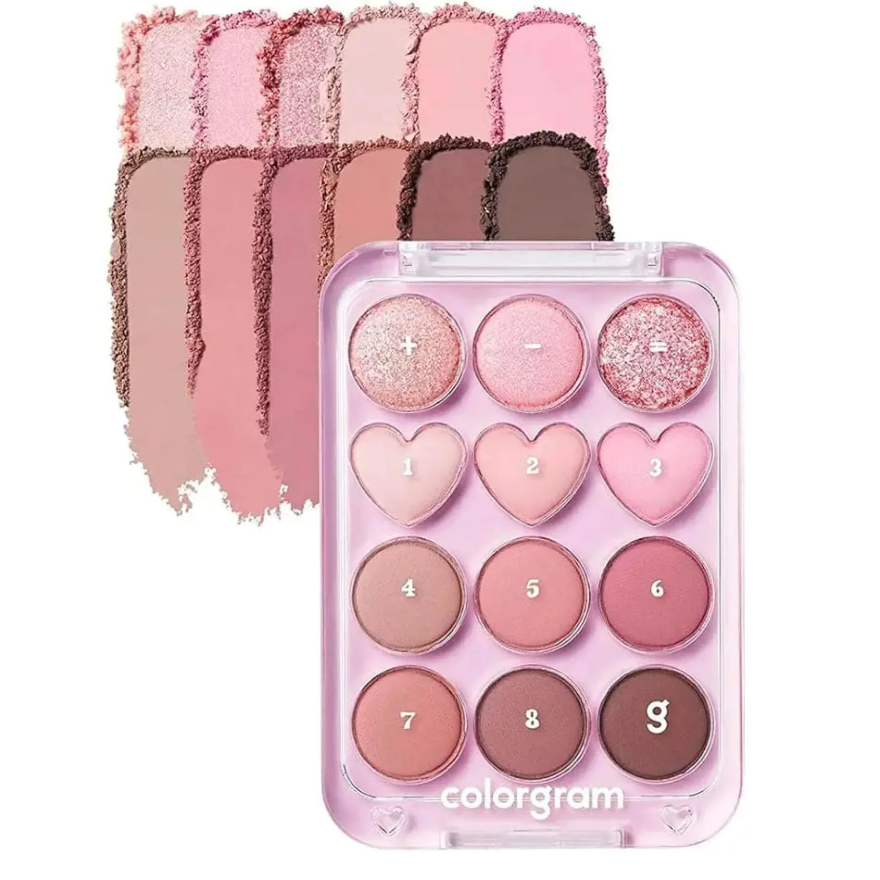 New Pin Point Eyeshadow Palette 02 Pink+Mauve Korean Makeup|Korean Makeup