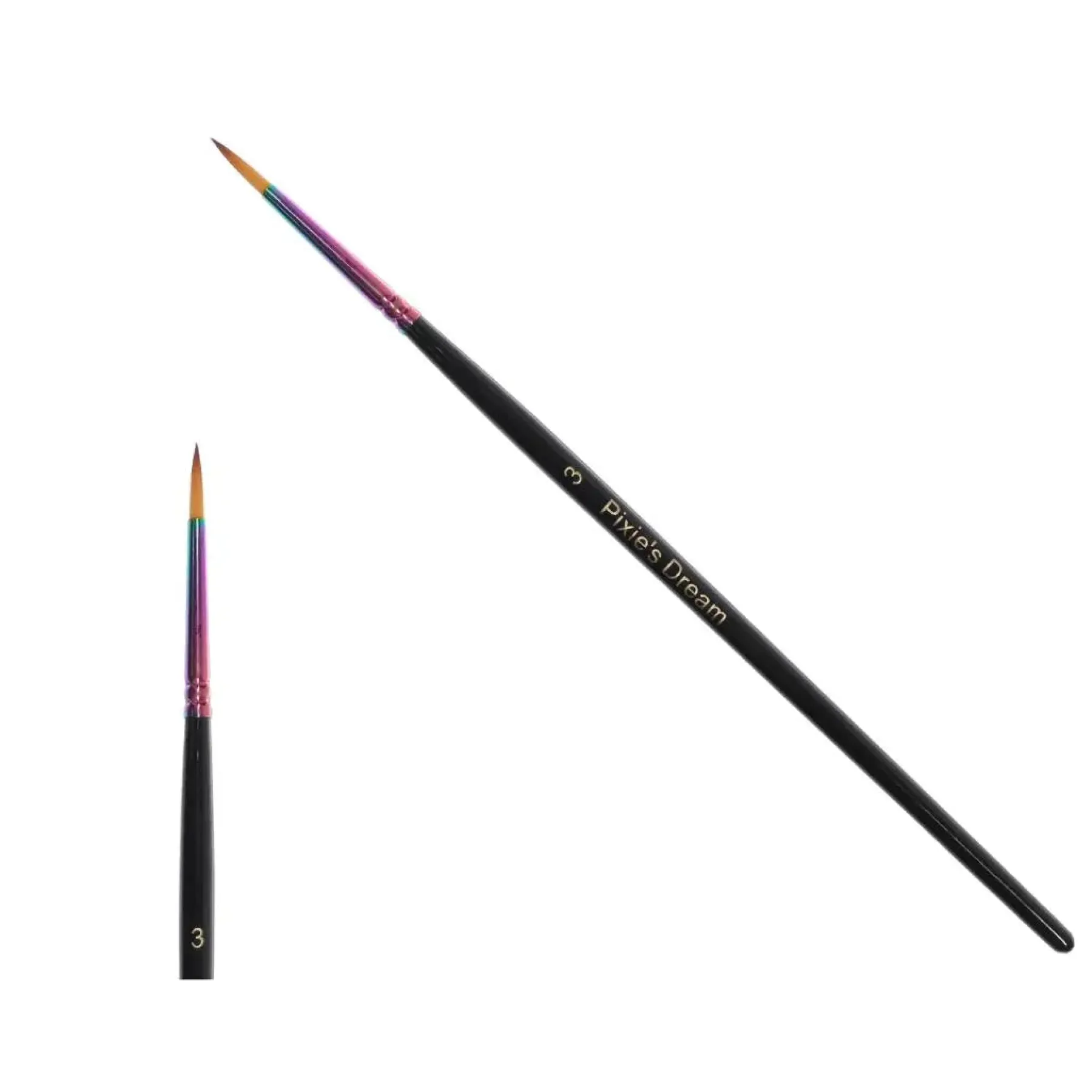 Outlet Pixie's Dream Round Essential Face Paint Brush 3 Tön Mehr|Spezialeffekte Pinsel