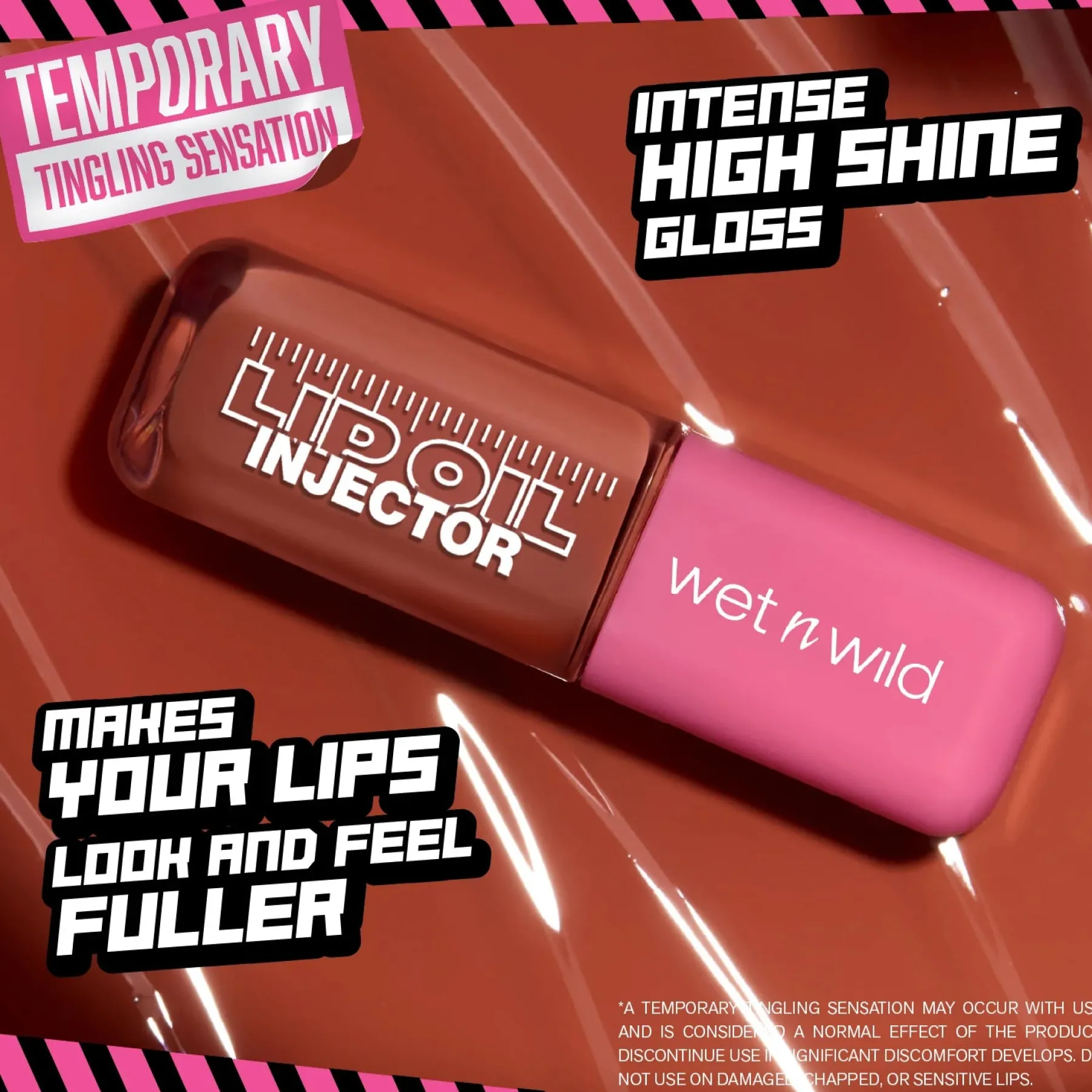 Hot Plumping Effect Lip Oil Sweet N' Spicy Lipgloss|Veganer Lip Plumper