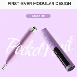 Online PocketNail PC100GR Innovative Pen-Shaped Portable Nail Drill Modular Version Grape Ice 1. Nagels Voorbereiden|1. Nagels Voorbereiden