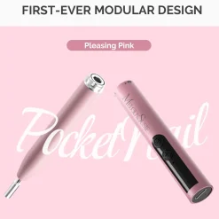 PocketNail PC100GR Innovative Pen-Shaped Portable Nail Drill Modular Version Pleasing Pink 1. Nagels Voorbereiden|1. Nagels Voorbereiden