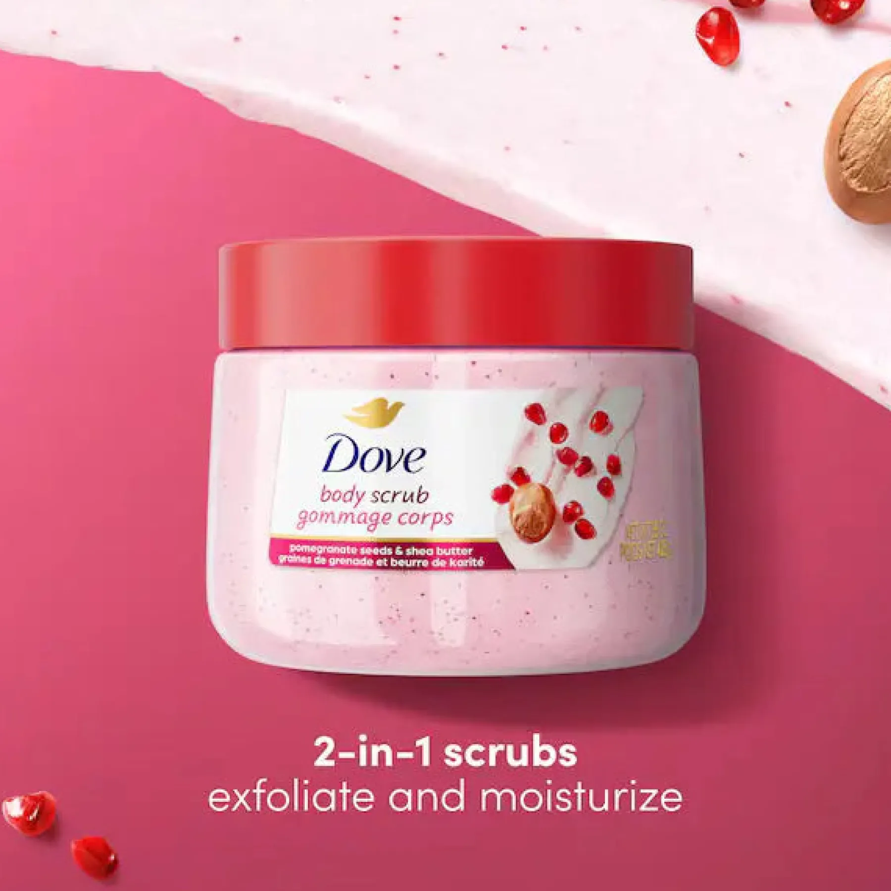 Online Pomegranate Seeds & Shea Butter Body Scrub 425 gr. Körperpeelings|Everything Shower